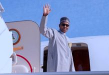 Shugaban kasa Muhammadu Buhari Ya bar Najeriya tare da uwargidan Sa domin halartar taro a Malabo.