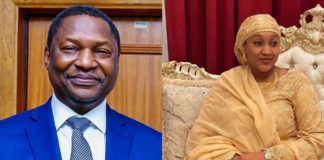 The Attorney General of the Federation Abubakar Malami weds President Muhammadu Buhari’s daughter Halima Buhari.