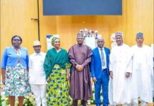 The Minister of communications and digital economy proffessor Ali Pantami has inaugurated 44 members of the Governing Board members of NIMC,NIPOST AND NITDA.