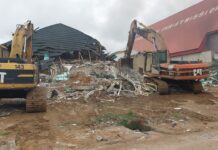 A three storey building still under construction in Kubwa had collapsed with workers trapped.