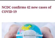 Hukumar NCDC ta tabbatar da cutar COVID-19 42.