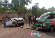 Ayarin motocin Gwamnan jihar Binuwai, Samuel Ortom ya auku a wani gagarumin hadarin mota.