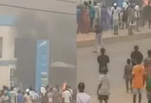 Zanga-zanga ta barke a Jihar Ogun saboda karancin Naira, An Kona bankuna