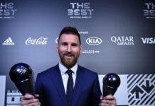 MESSI YA LASHE KYAUTAR GWARZON DAN KWALLON KAFA NA MAZA NA FIFA.