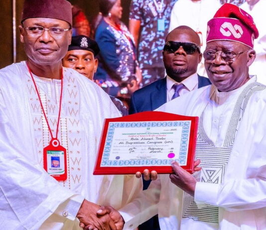 Tinubu ne ya lashe zaben shugaban kasa na 2023-;In ji INEC.