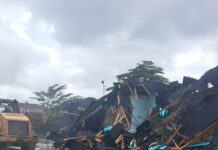 An kaddamar da rusau akan wuraren da aka gina ba bisa ka’ida ba a gundumar Apo.