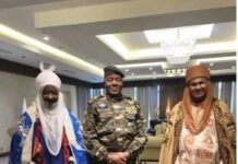 TSOHON SARKIN KANO SANUSI LAMIDO YA GANA DA SHUGABAN JUYIN MULKIN SOJI A JAMHURIYAR NIJAR.